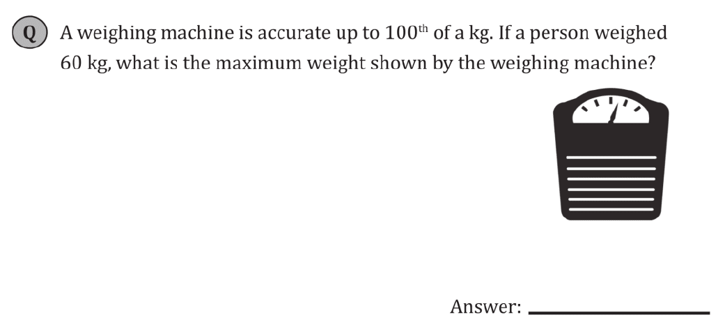 11+ Maths Challenging - Measurements - Practise Question 070 - A