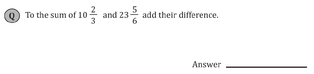 11+ Maths Challenging- Numbers - Practise Question 059 - A