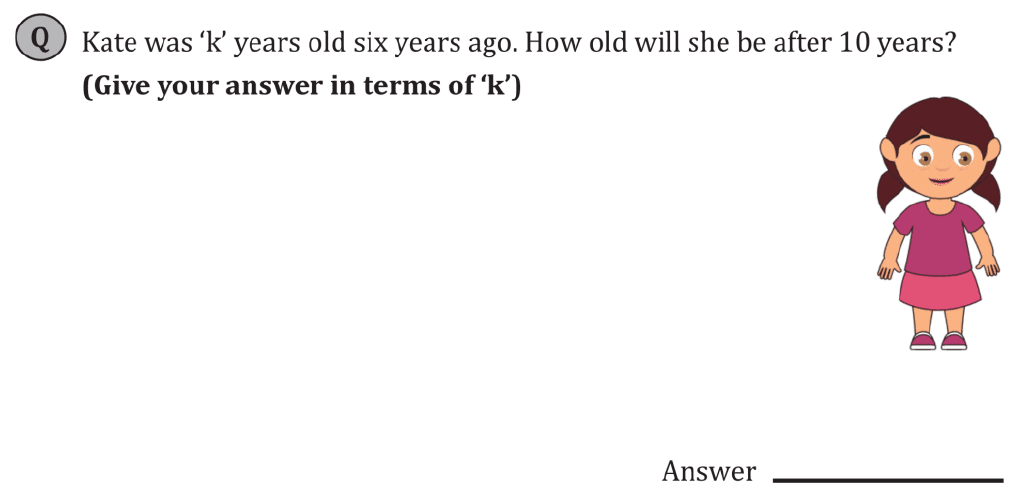 11+ Maths Challenging- Algebra - Practise Question 079 - A