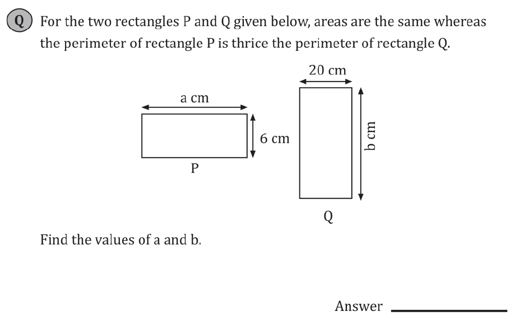 11+ Maths Challenging- Algebra - Practise Question 085 - A
