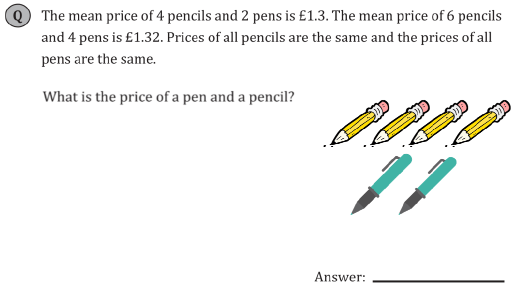 11+ Maths Challenging - Statistics - Practise Question 037 - A