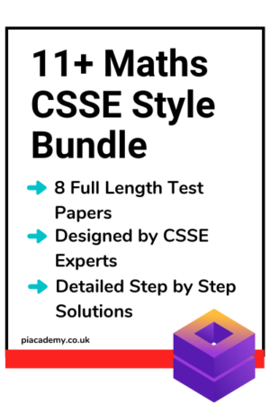11 Plus Maths CSSE Style Practice Papers Bundle