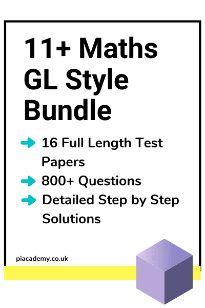 11 Plus Maths GL Style Practice Papers Bundle