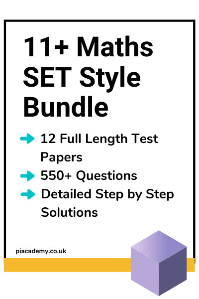 11 Plus Maths SET Style Practice Papers Bundle