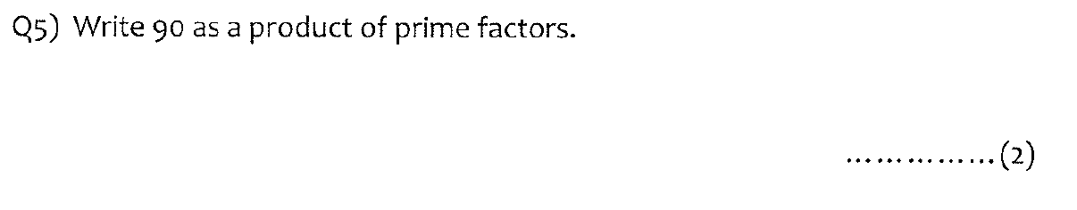 The Kings School 11 Plus Maths 2013 Question 06