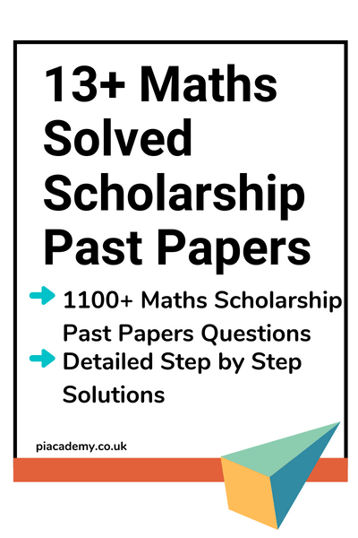 13 Plus Maths Solved Scholorship Past Papers