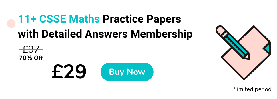 11+ CSSE Maths Practice Papers with Detailed Answers Membership