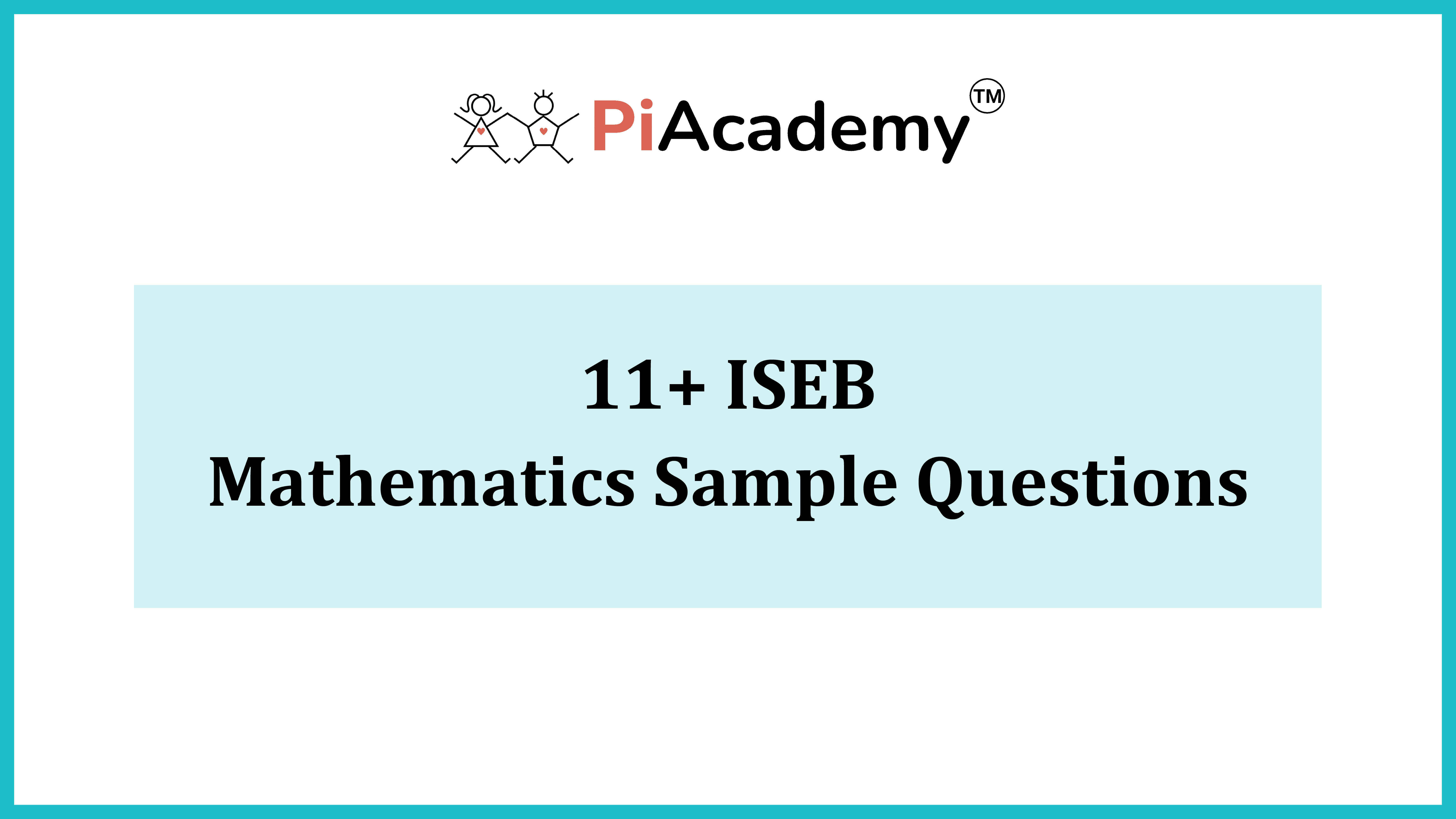 11 Plus ISEB Complete Guide Article Maths Title