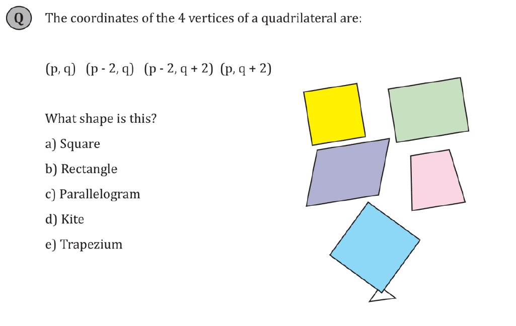 11+ Maths Challenging- Geometry - Practise Question 044 - A