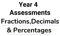 Year 4 - Fractions, Decimals & Percentages - Assessments