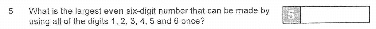 Question 05 - The Manchester Grammer School 11 Plus Entrance Examination 2007
