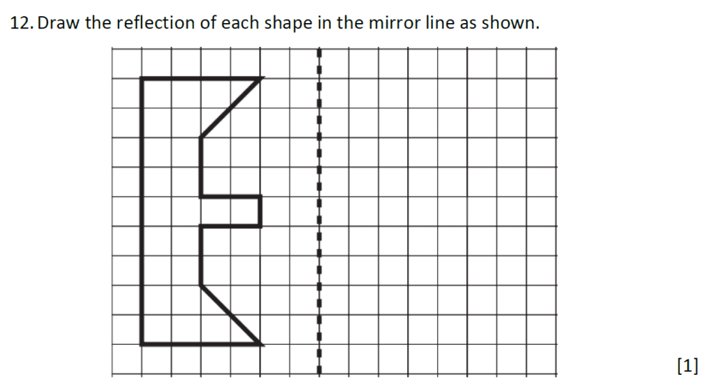 11 Plus (11+) Maths - Reflection - Past Paper Questions | Pi Academy