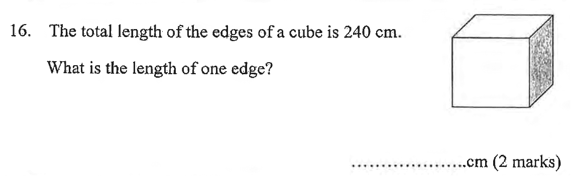 Question 27 - Bancrofts School 11 Plus Sample Paper 2019