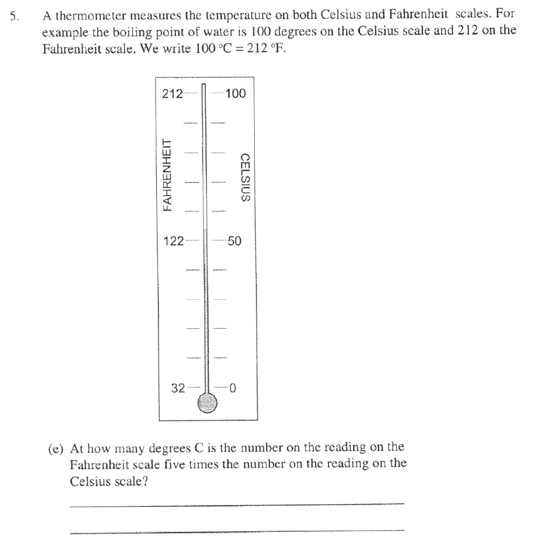 Question 11 - The Manchester Grammar School 11 Plus 2005 Arithmetic Paper 2