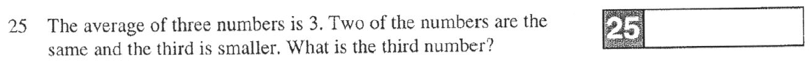 Question 25 - The Manchester Grammar School 11 Plus 2005 Arithmetic Paper 1