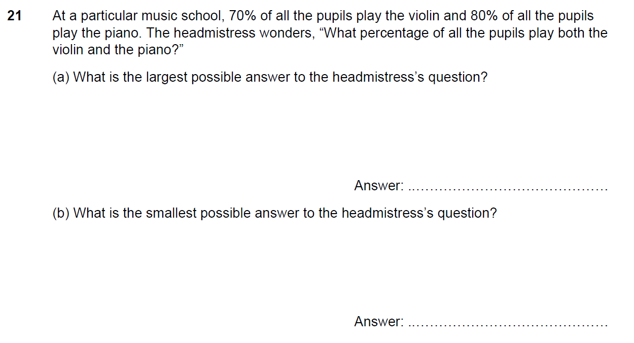 North London Collegiate School 11 Plus Maths Exam - Question 24