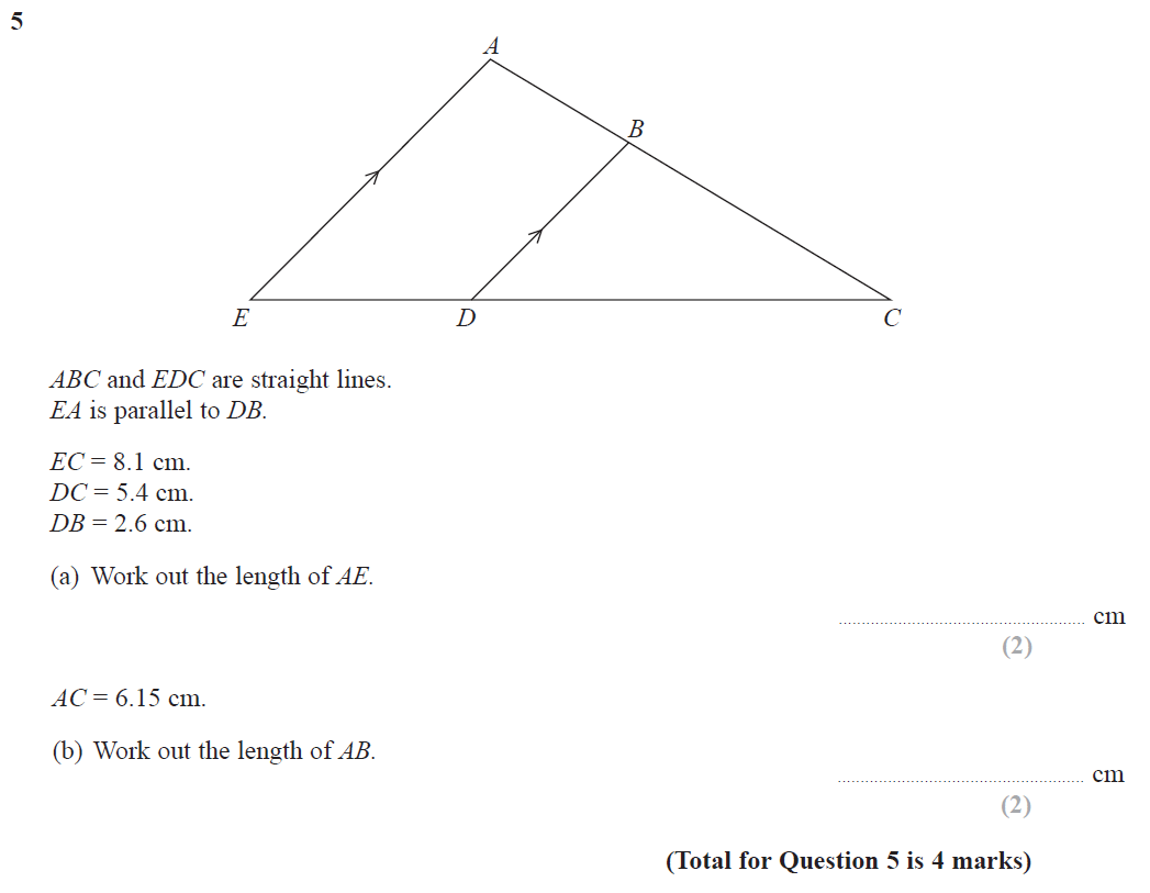 GCSE (9-1) Maths - Parallel Lines - Past Paper Questions - Page 2 of 2 ...