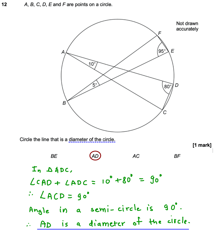 Gcse Circle Theorems Questions And Answers 7643