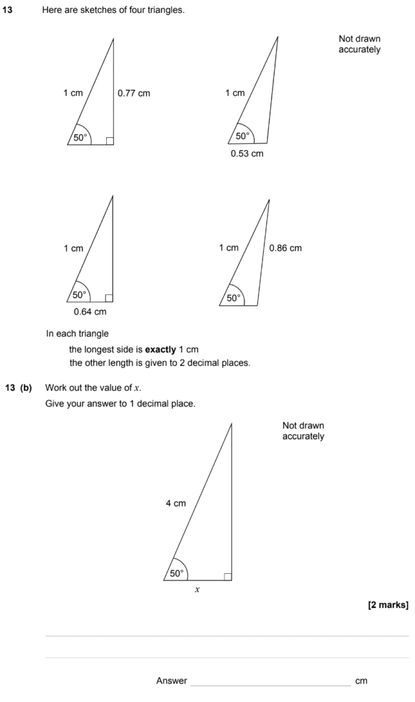 GCSE (9-1) Maths - Triangles - Past Paper Questions - Page 8 of 10 | Pi ...