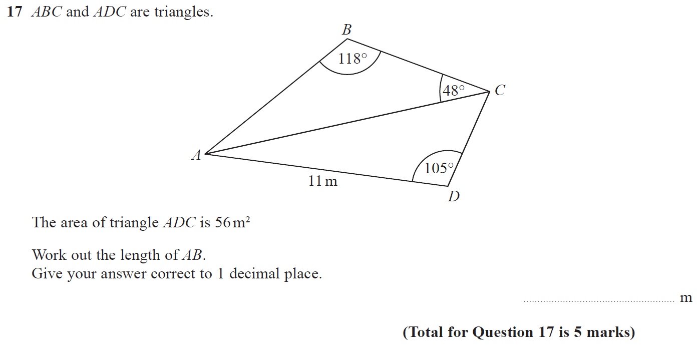 GCSE Maths Sine Rule Past Paper Questions Pi Academy