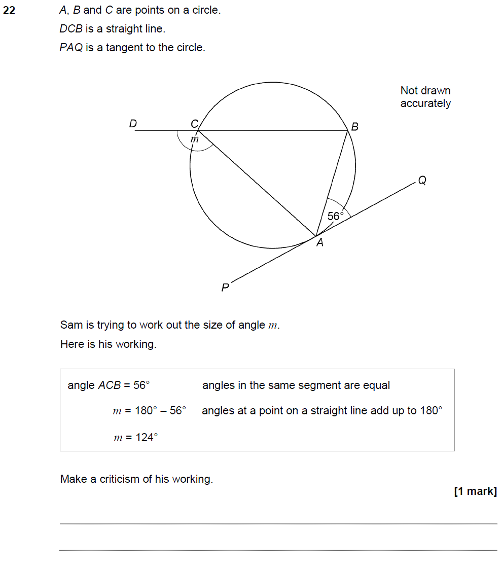 GCSE Circle Theorems Questions and Answers