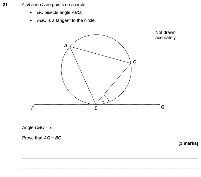 GCSE Circle Theorems Questions and Answers