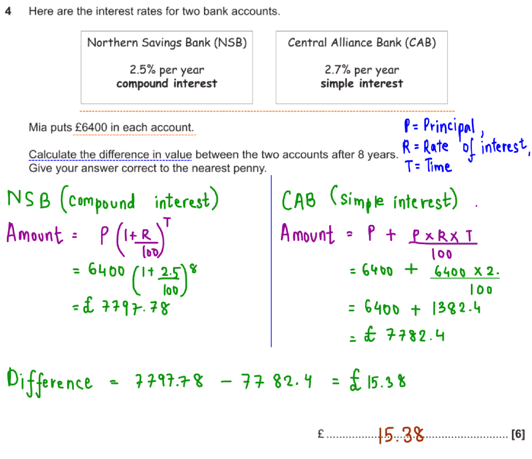 gcse-simple-and-compound-interest-questions-and-answers