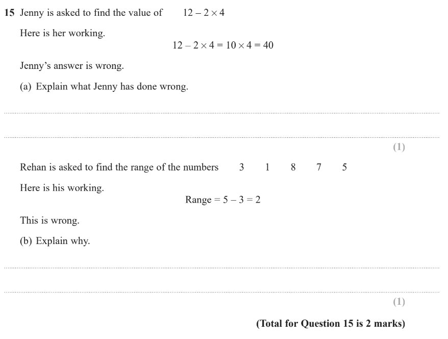GCSE (91) Maths Averages and Range Past Paper Questions Pi Academy