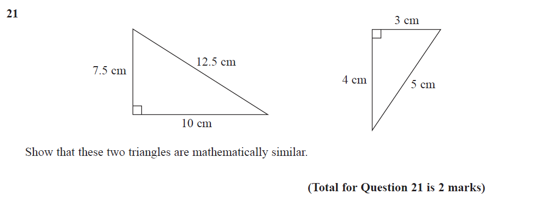 GCSE (9-1) Maths - Scale Factor - Past Paper Questions | Pi Academy