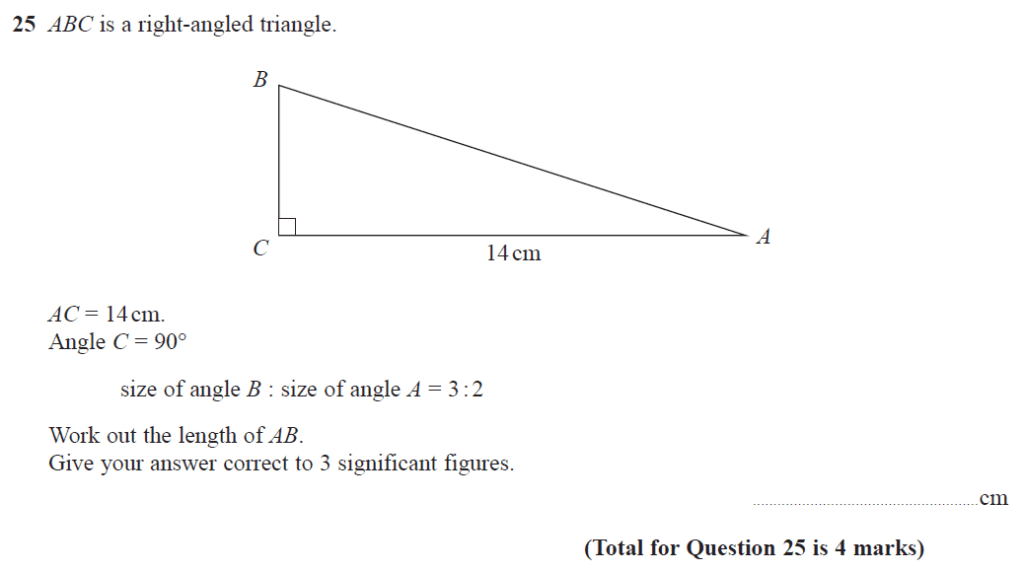 GCSE (9-1) Maths - Trigonometry Lengths - Past Paper Questions | Pi Academy