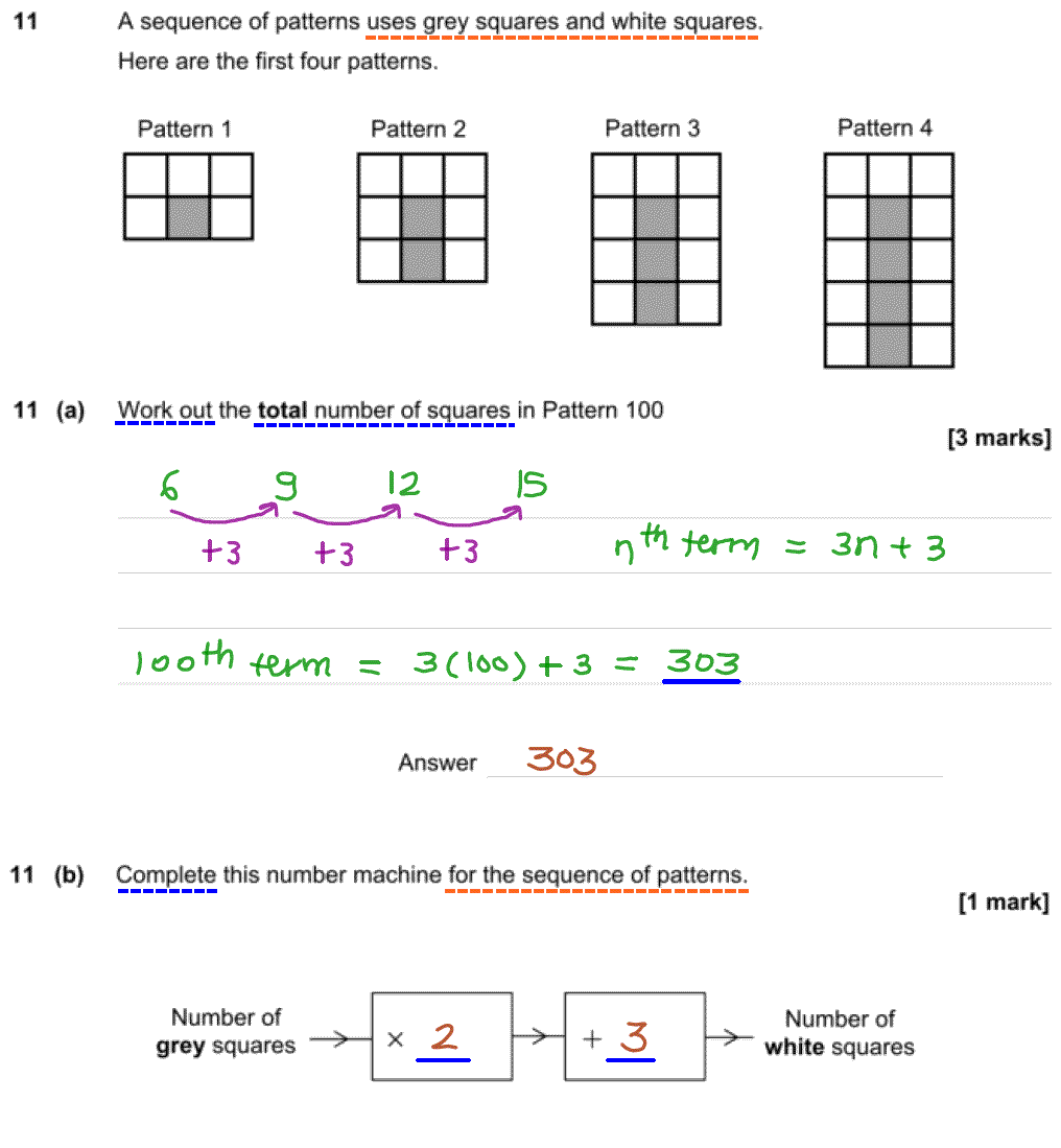 GCSE Sequences Questions And Answers