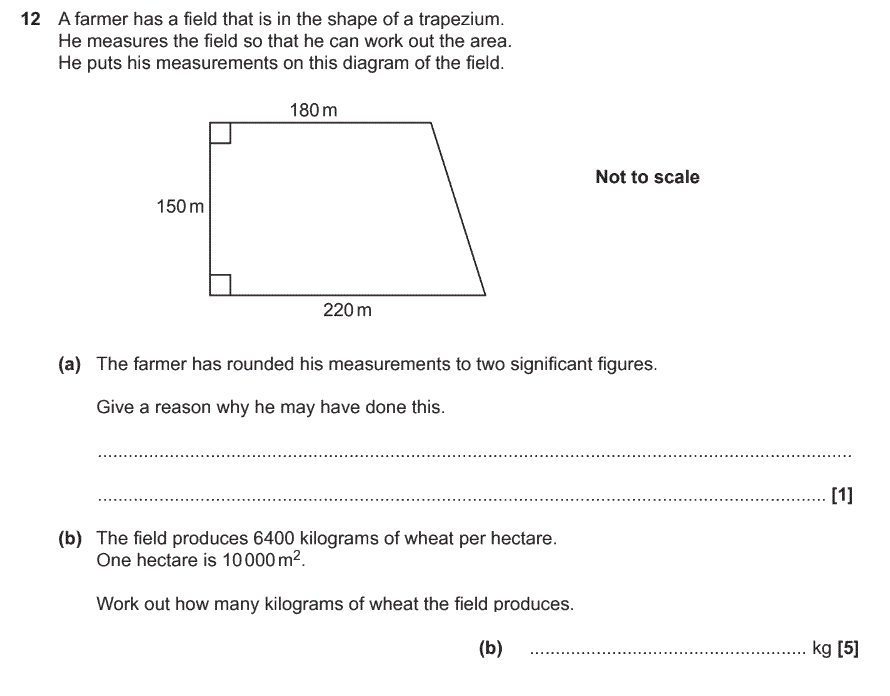 Gcse Area And Perimeter Questions And Answers