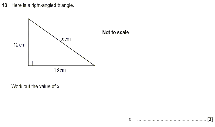 GCSE Pythagoras Theorem Questions and Answers