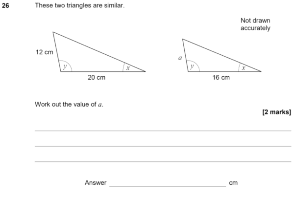 GCSE (9-1) Maths - Similar Shapes - Past Paper Questions | Pi Academy