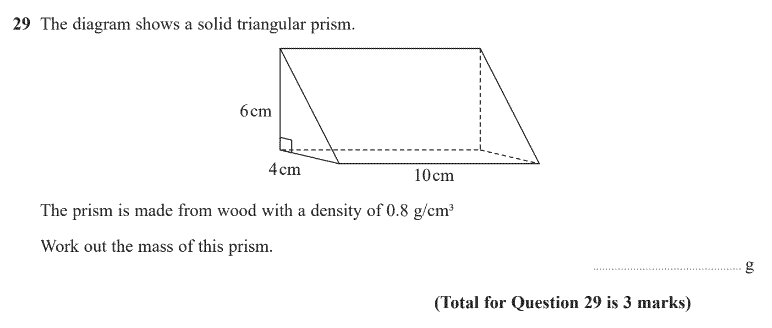 GCSE (9-1) Maths - Density - Past Paper Questions | Pi Academy