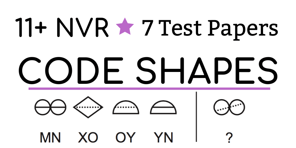 11+ Non-verbal Reasoning Code Shapes Test Papers