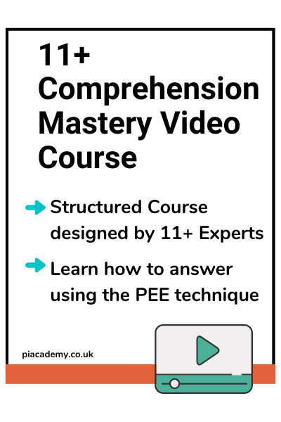 11 Plus Comprehension Mastery Video Course Right Advert