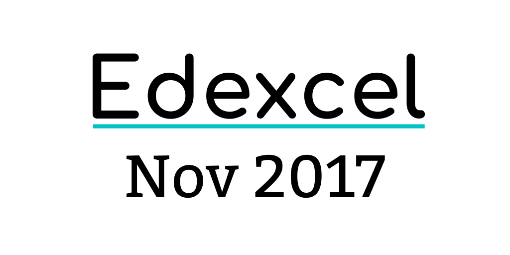 GCSE Edexcel November 2017 Maths Past Papers