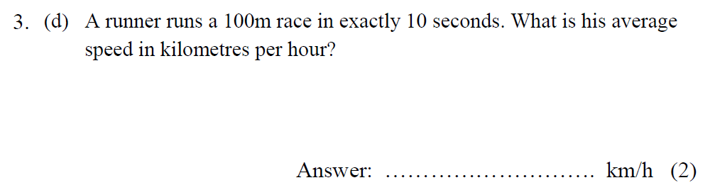 Question 09 Tonbridge School - Year 9 Maths Entrance Exam - Specimen A