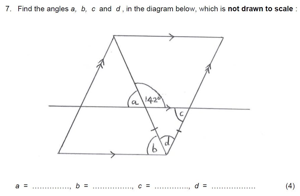 Question 11 Beneden School - 13 Plus Maths Scholarship Paper - 2020