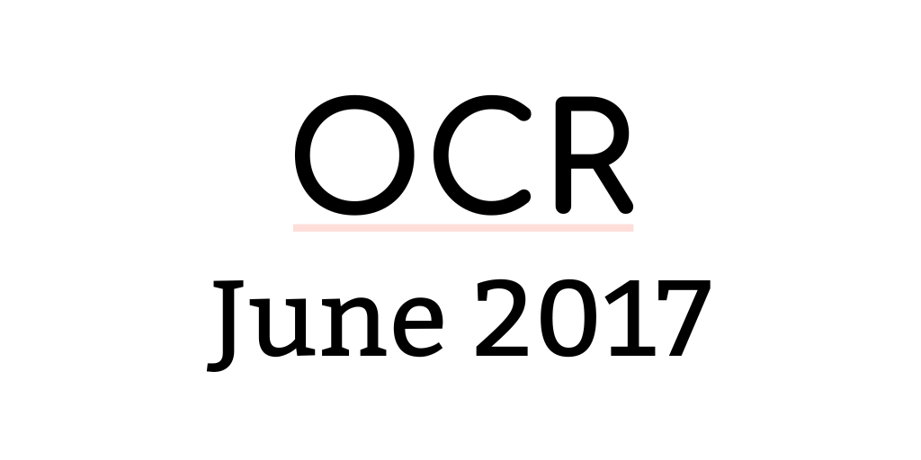 GCSE OCR June 2017 Biology Past Papers