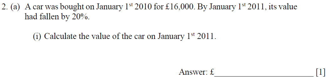 Question 02 Dulwich College - 13 Plus Maths Specimen Paper