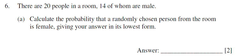 Question 06 Dulwich College - 13+ Maths Sample Paper 2