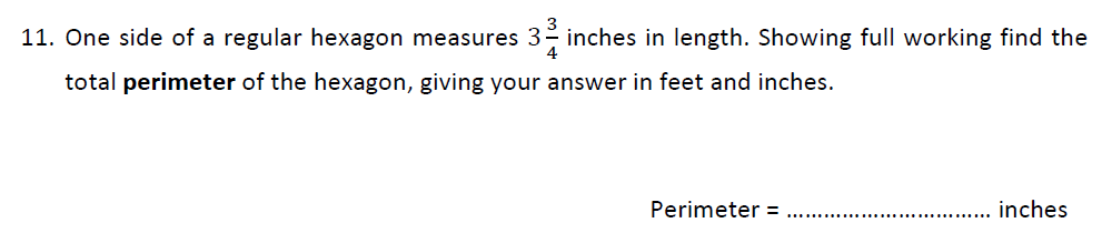 Question 12 Haberdashers’ Aske’s Boys’ School - 13 Plus Maths Entrance Exam 2014