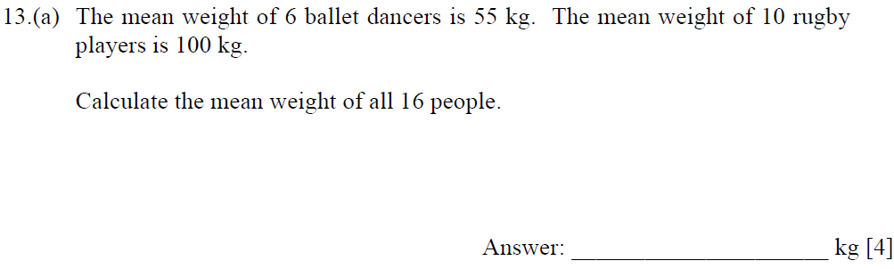 Question 20 Dulwich College - 13 + Maths Sample Paper 1