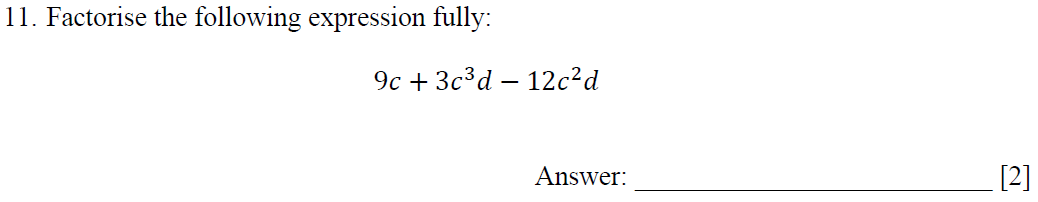 Question 21 Dulwich College - 13 Plus Maths Specimen Paper Answer