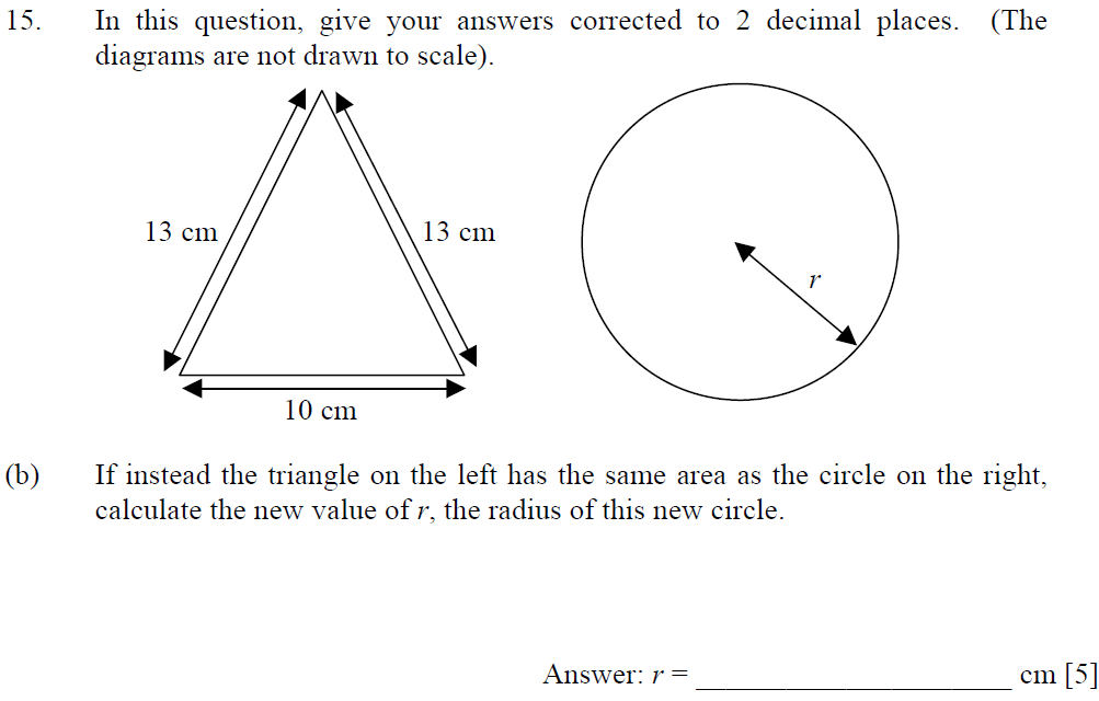 Question 27 Dulwich College - 13 + Maths Sample Paper 1