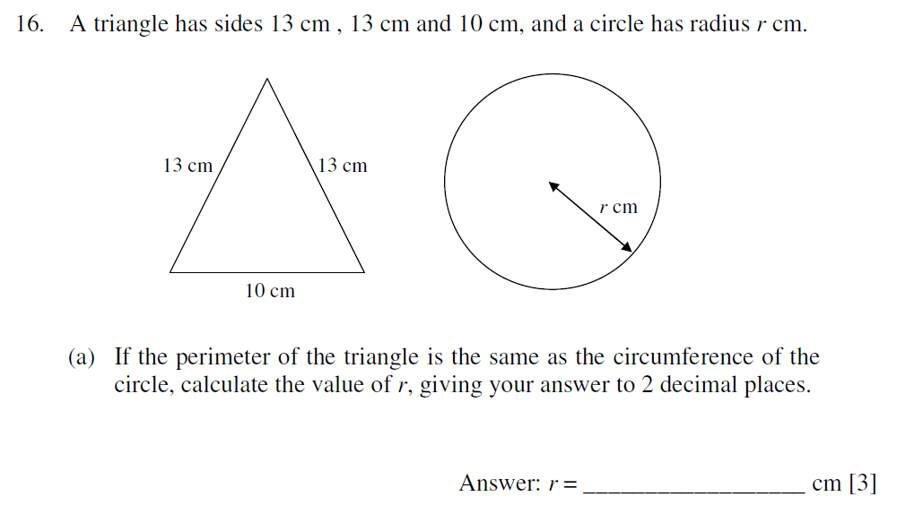 Question 33 Dulwich College - 13+ Maths Sample Paper 2
