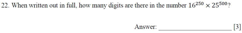 Question 33 Dulwich College - 13 Plus Maths Specimen Paper