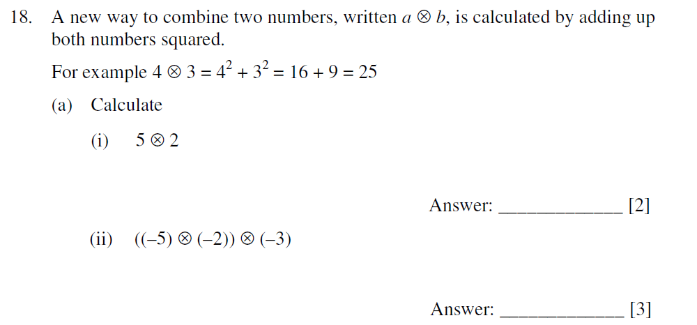 Question 36 Dulwich College - 13+ Maths Sample Paper 2